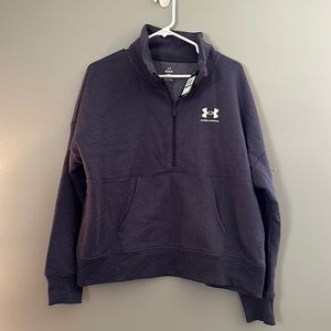 NWT Under Armour Quarter Zip Blue Size Large